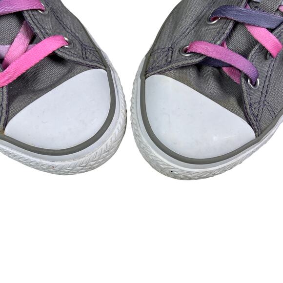 Converse Chuck Taylor All Star Junior Multi Tongue Athletic Low Top Sneakers 4 - Picture 9 of 12